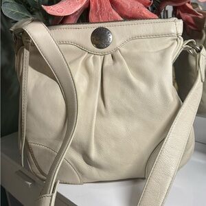 Marc Jacobs Cream Crossbody Bag with Adjustable Strap